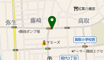 ヘアーサロンティーアップの地図画像