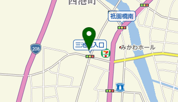 新正モータースの地図画像