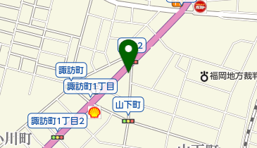 かどやクリーニングの地図画像