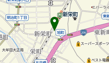 神明湯の地図画像