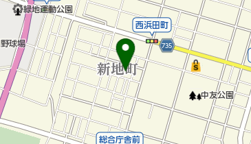 浜乃湯の地図画像