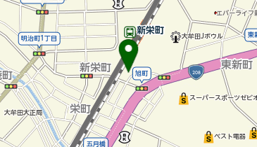 小柳理容店の地図画像