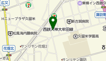 松本めぐみバレエスクール 天神校の地図画像