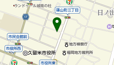 福岡県司法書士会筑後支部の地図画像
