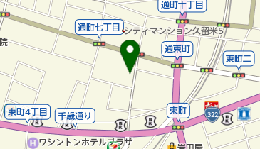 尊馬油・梅雲丹久留米直販店の地図画像