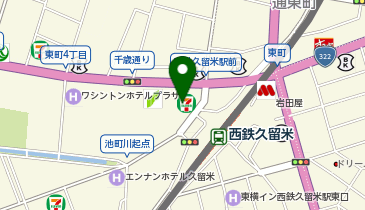 フラワーコンタクト久留米店の地図画像