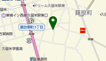 久留米ミートの地図画像