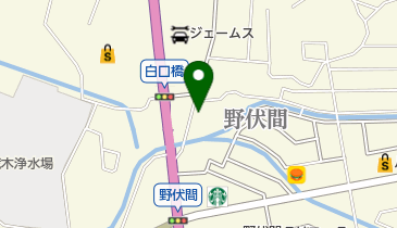 おべんとうの百花の地図画像