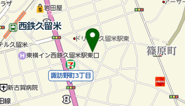 焼肉の古賀の地図画像