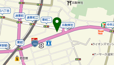 アオバ理容 東町店の地図画像