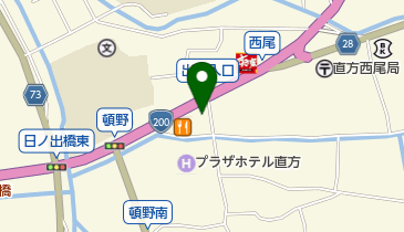 直方バプテストキリスト教会の地図画像