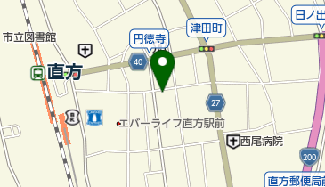 かつや化粧品店の地図画像