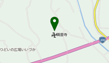 晴雲寺の地図画像