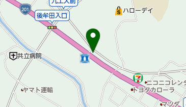 たから理容院の地図画像