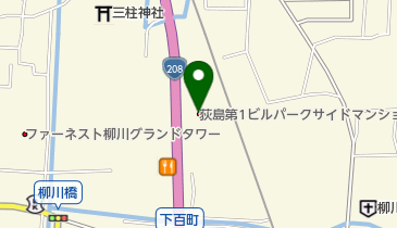 柳川スイミングクラブの地図画像