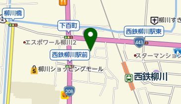 スカイブルーの地図画像