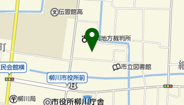 福岡地方検察庁柳川支部の地図画像