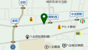 八女動物病院の地図画像