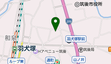 金光教羽犬塚教会の地図画像