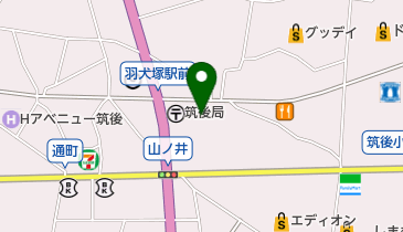 平安閣冠婚葬祭互助会筑後支所の地図画像