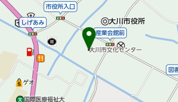 大川市役所 教育相談室の地図画像