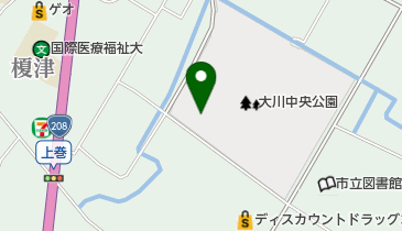 大川市役所 市民体育館の地図画像
