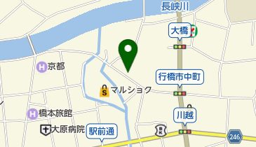 岡田硝子店の地図画像