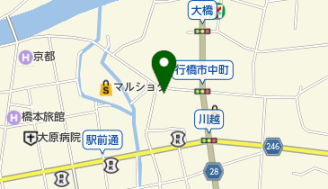 浅川家具の地図画像