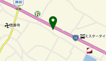 Uターンの地図画像