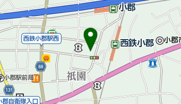 呉服のひらた小郡店の地図画像