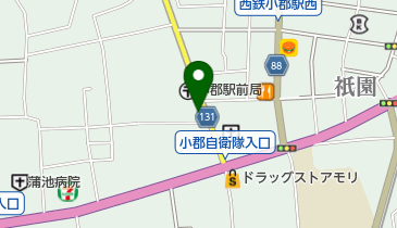薬の青山三羊堂の地図画像