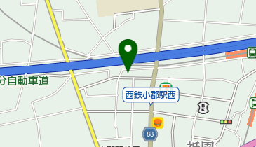 男爵小郡店の地図画像