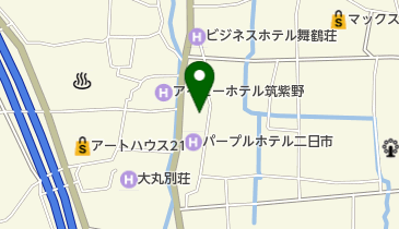 湯町公民館の地図画像