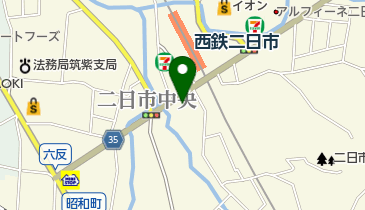 イーオン二日市校の地図画像