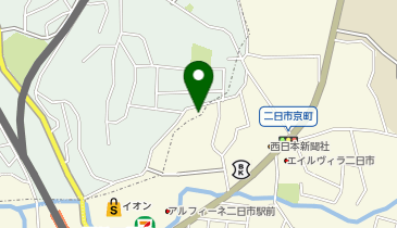二日市栄光キリスト教会の地図画像