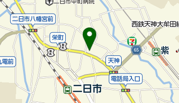 株式会社福岡中央銀行 二日市支店の地図画像