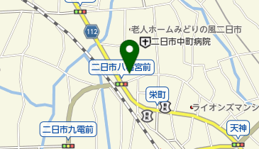 宗教法人二日市八幡宮の地図画像