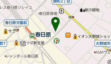 山福青果店の地図画像