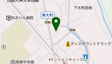 美容室紗蘭の地図画像