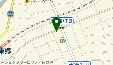 美容室ラ・ベッラ(la・bella)HINOSATOの地図画像