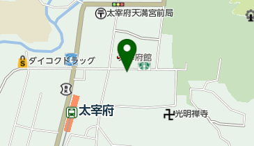 太宰府硝子道楽の地図画像