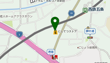 にしてつストアレガネット太宰府の地図画像