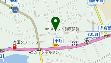 長田ふとん店の地図画像