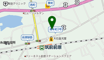 美容室プラージュ前原店の地図画像