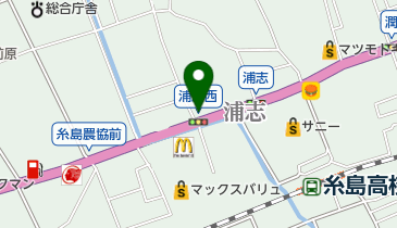 眼鏡の一心堂糸島店の地図画像