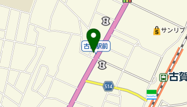 THE床屋こうのいけ古賀店の地図画像