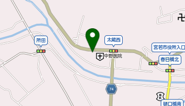 田中ガラス店の地図画像