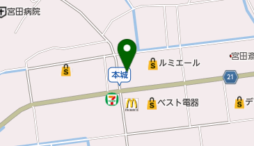 きょくとうペリカン倶楽部 ルミエール宮田店の地図画像