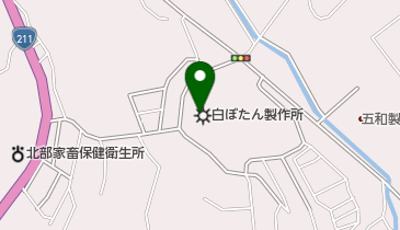 白ぼたん家具店の地図画像