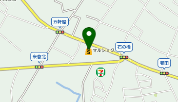 ヒライマルショク来春店の地図画像